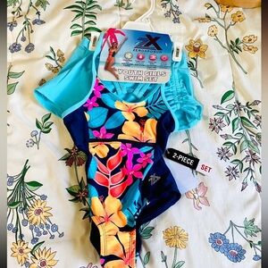 ZeroXposur Double Strap Swimsuit with Skirt 4/5